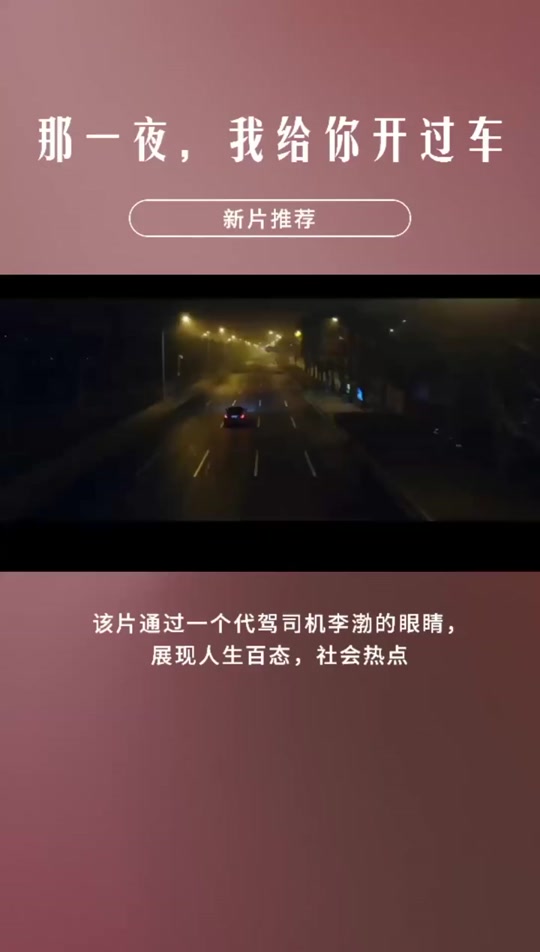那一夜我给你开过车在线观看(电影名字那一夜我给你开过车)